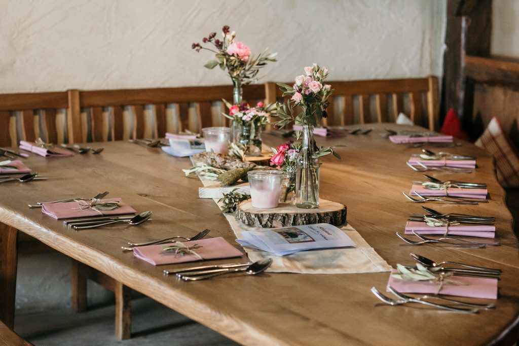 Tischdeko Tregler Alm